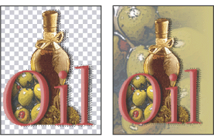 Example of Pattern Transparency dithering (left) and applied to a Web page background (right)