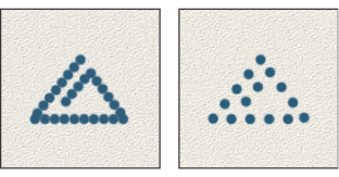 Increasing the spacing makes the brush skip