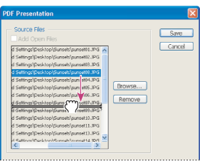 Dragging a file to a new position in the list